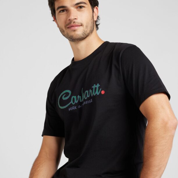 Cumpăra Carhartt WIP Tricou 'Paradise'  indigo / verde limetă / roșu / negru