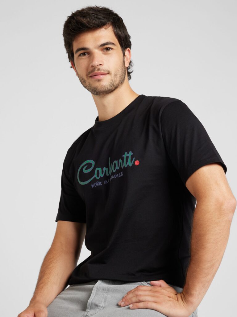 Cumpăra Carhartt WIP Tricou 'Paradise'  indigo / verde limetă / roșu / negru