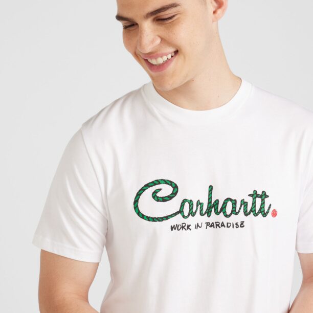 Carhartt WIP Tricou 'Paradise'  verde / roșu / negru / alb