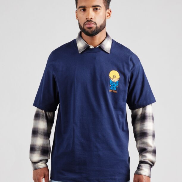 Carhartt WIP Tricou 'Sumimasen'  azur / albastru închis / galben / alb