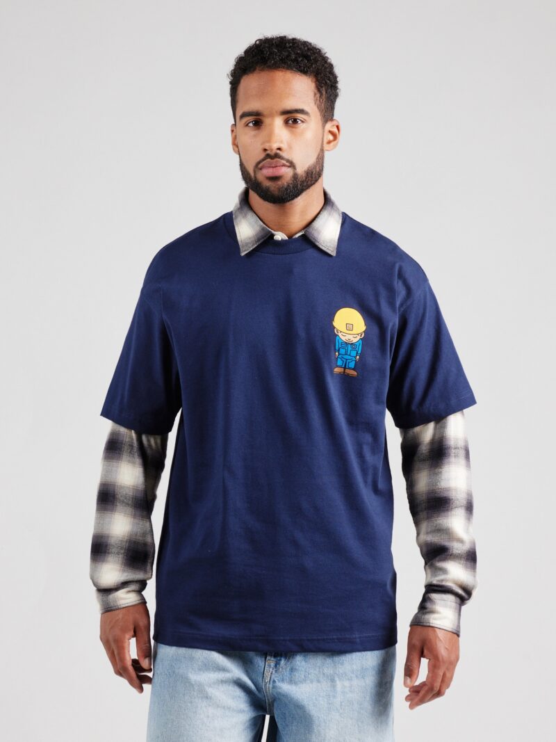 Carhartt WIP Tricou 'Sumimasen'  azur / albastru închis / galben / alb