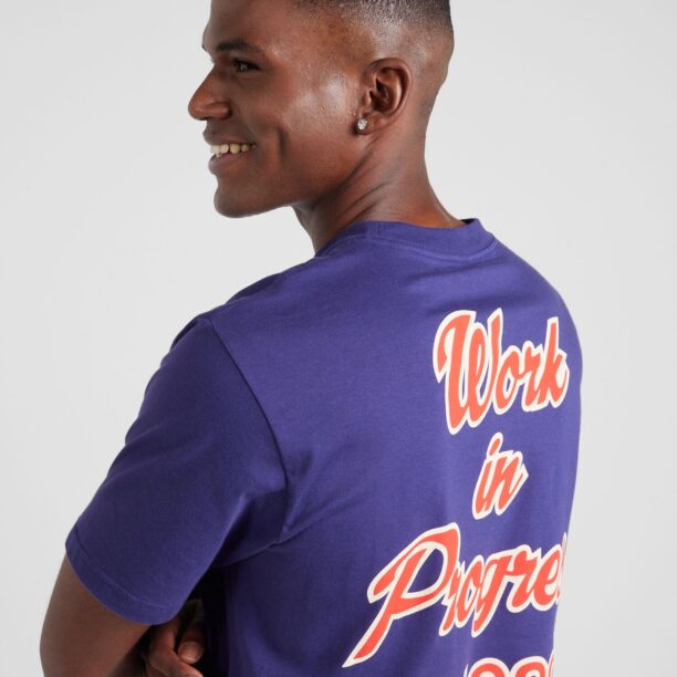 Preţ Carhartt WIP Tricou  albastru violet / roșu / alb