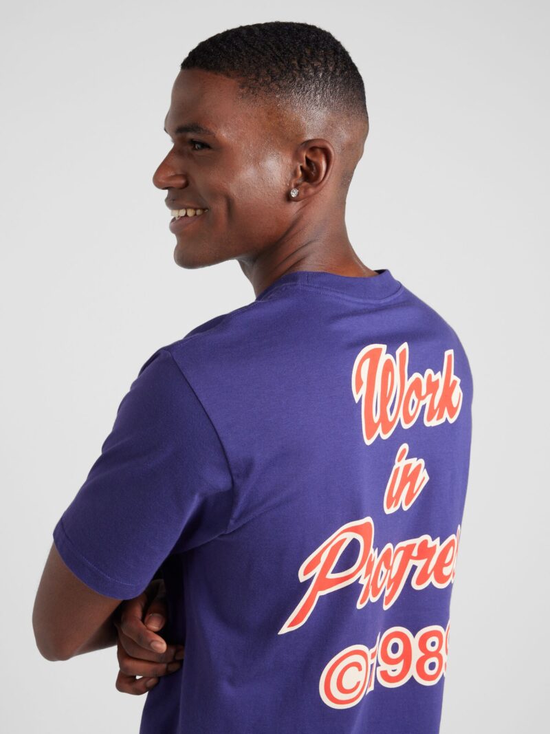 Preţ Carhartt WIP Tricou  albastru violet / roșu / alb