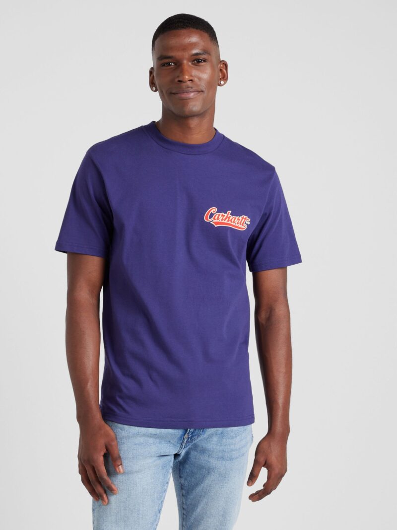 Carhartt WIP Tricou  albastru violet / roșu / alb