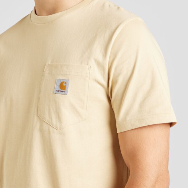 Carhartt WIP Tricou  crem / gri / portocaliu preţ