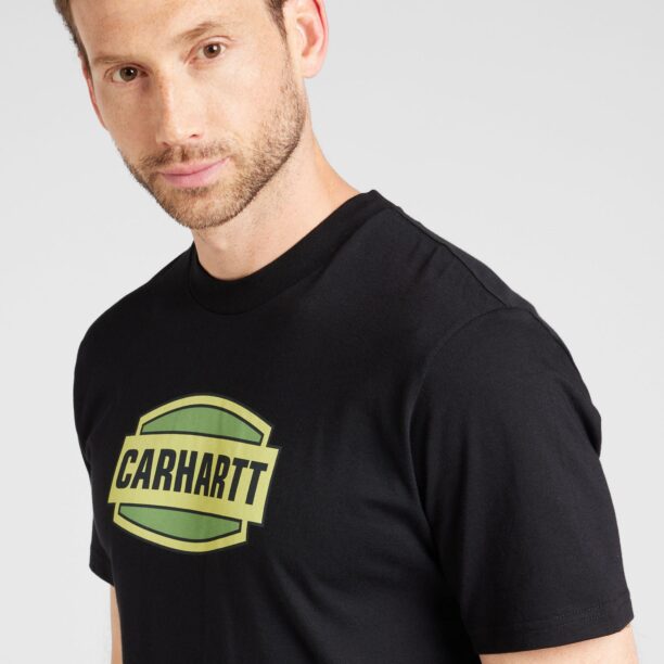 Carhartt WIP Tricou  galben / verde pastel / negru