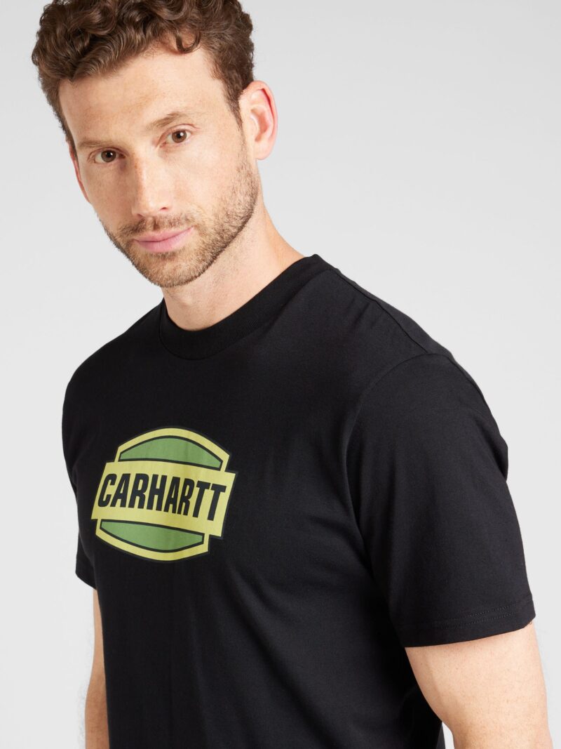 Carhartt WIP Tricou  galben / verde pastel / negru