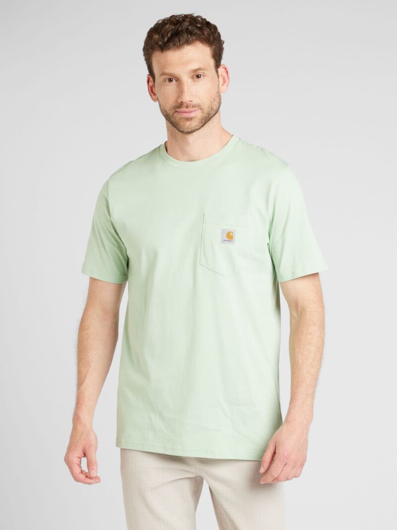 Carhartt WIP Tricou  gri / verde pastel / portocaliu