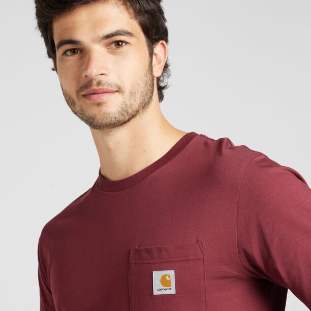 Preţ Carhartt WIP Tricou  portocaliu / roșu bordeaux / alb murdar