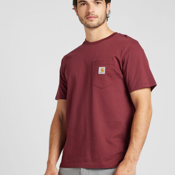 Carhartt WIP Tricou  portocaliu / roșu bordeaux / alb murdar