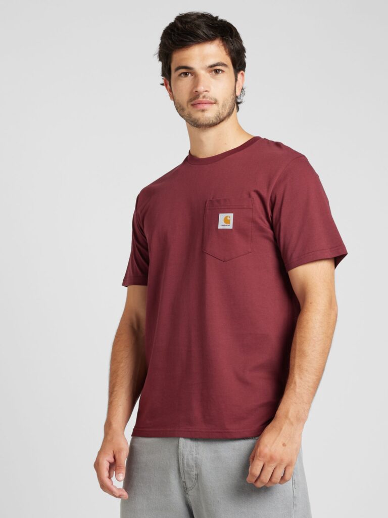 Carhartt WIP Tricou  portocaliu / roșu bordeaux / alb murdar