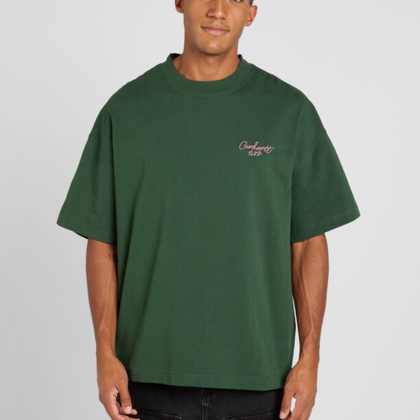 Carhartt WIP Tricou  verde / roz preţ