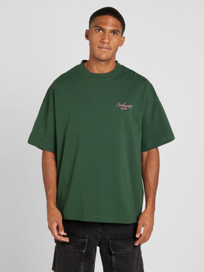 Carhartt WIP Tricou  verde / roz preţ