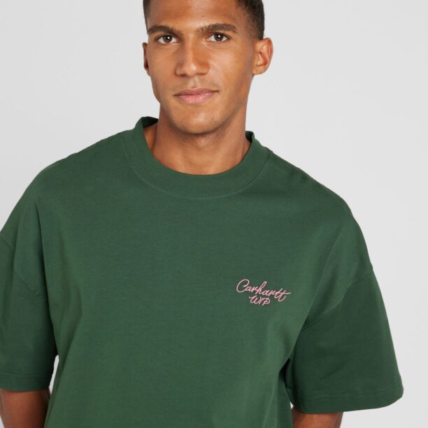 Preţ Carhartt WIP Tricou  verde / roz