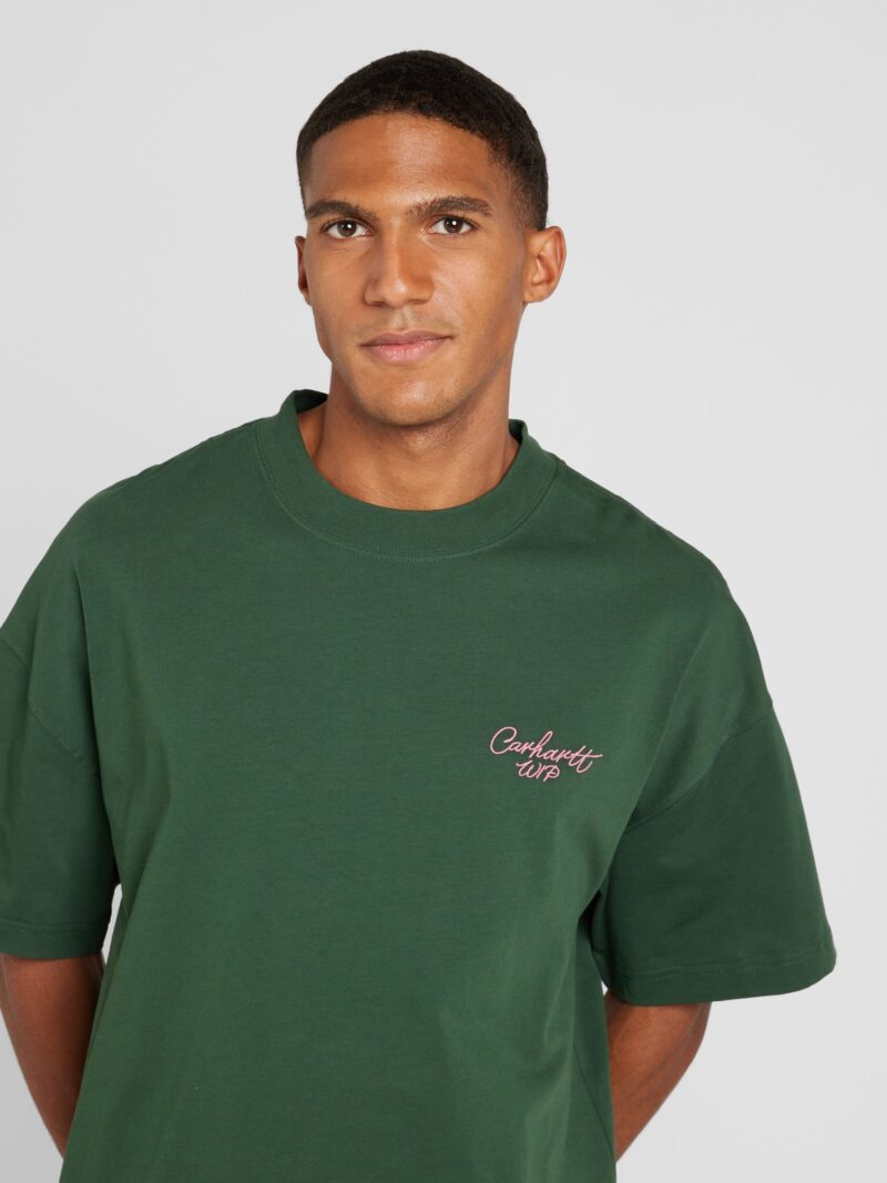 Preţ Carhartt WIP Tricou  verde / roz