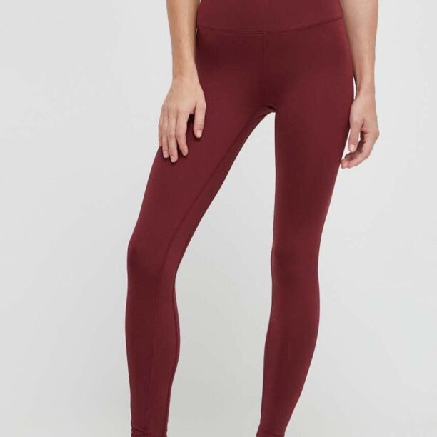 Casall leggins de antrenament culoarea bordo