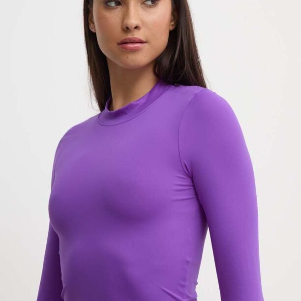 Casall longsleeve de baie Rashguard culoarea violet preţ