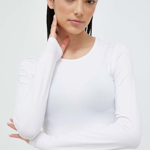 Casall longsleeve de yoga culoarea alb