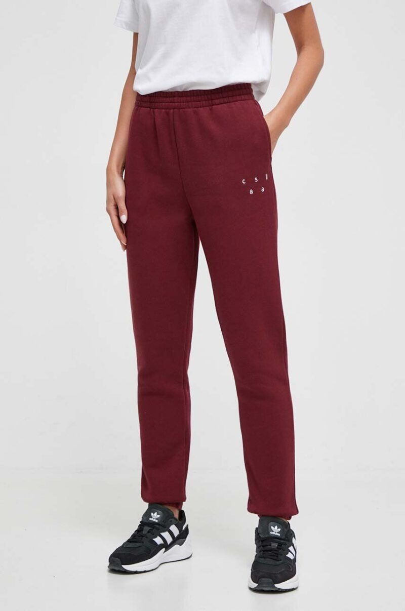 Casall pantaloni de trening culoarea bordo