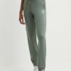 Casall pantaloni de trening din bumbac culoarea verde