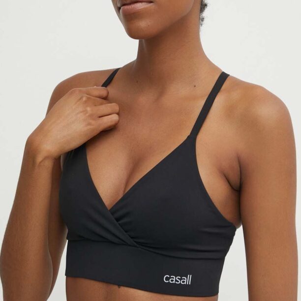 Casall sutien sport Wrap culoarea negru