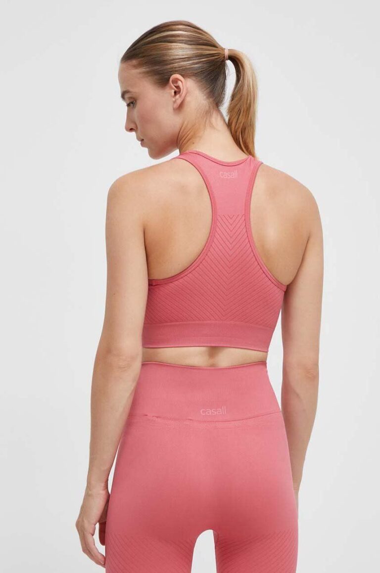 Casall top de yoga culoarea roz preţ