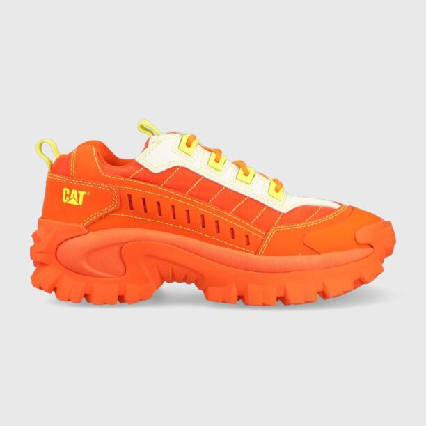 Caterpillar sneakers din piele INTRUDER SUPERCHARGED culoarea portocaliu