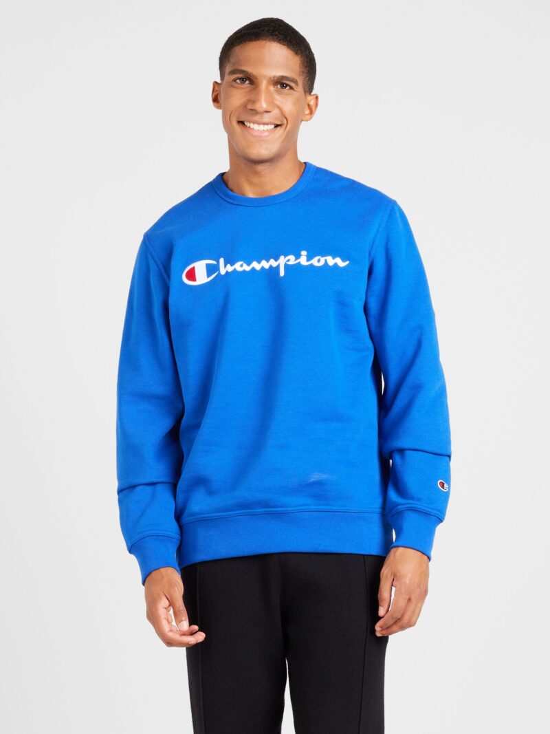 Champion Authentic Athletic Apparel Bluză de molton  azur / roșu / alb preţ