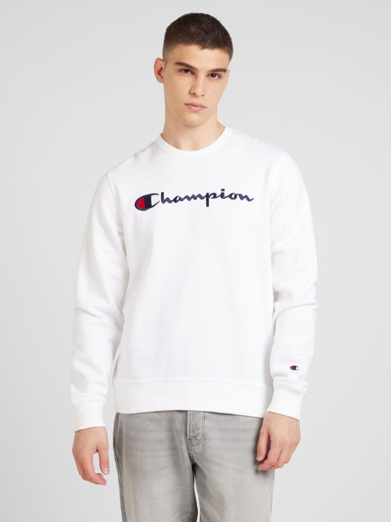 Champion Authentic Athletic Apparel Bluză de molton  bleumarin / roșu / alb preţ