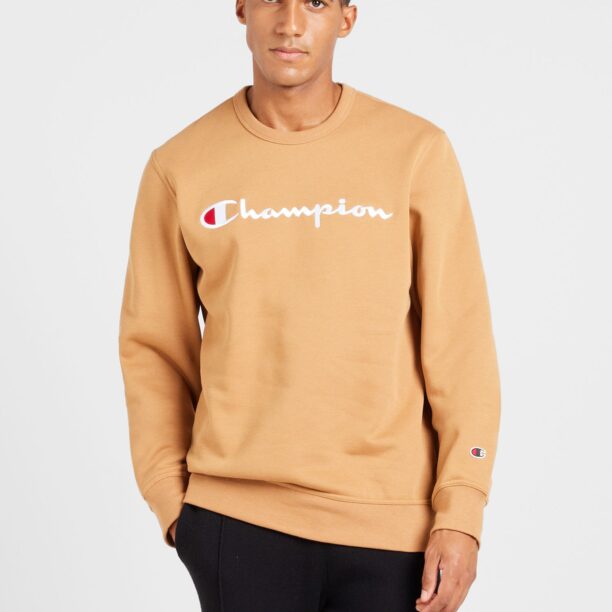 Champion Authentic Athletic Apparel Bluză de molton  maro cappuccino / roșu / alb preţ