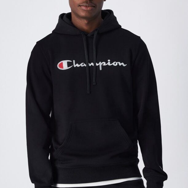 Champion Authentic Athletic Apparel Bluză de molton  negru / alb preţ