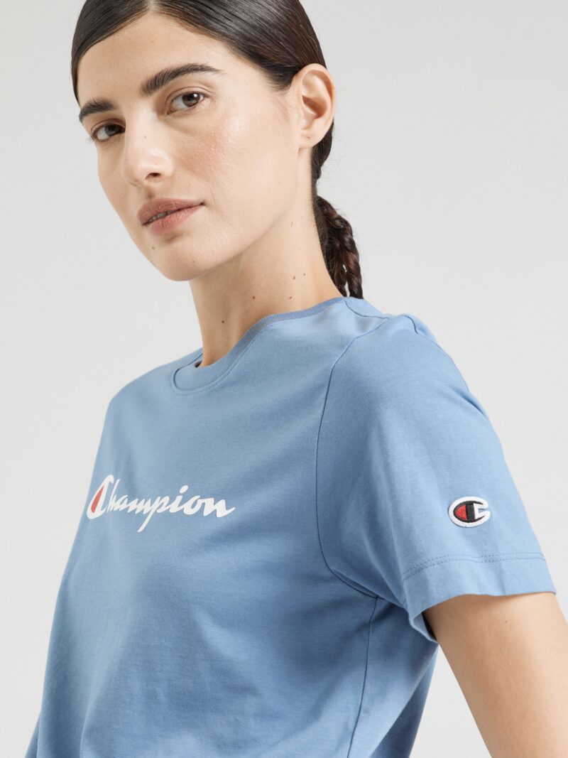 Preţ Champion Authentic Athletic Apparel Tricou  albastru deschis / roșu / alb