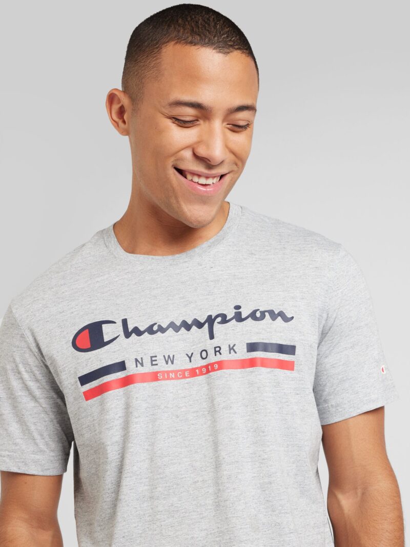 Champion Authentic Athletic Apparel Tricou  bleumarin / gri amestecat / roșu