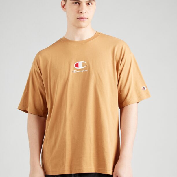 Champion Authentic Athletic Apparel Tricou  maro caramel / roșu / alb