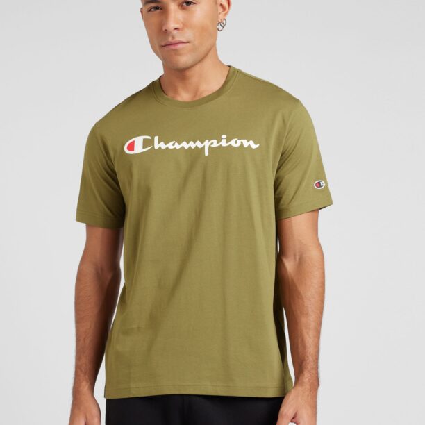 Cumpăra Champion Authentic Athletic Apparel Tricou  oliv / roșu / alb