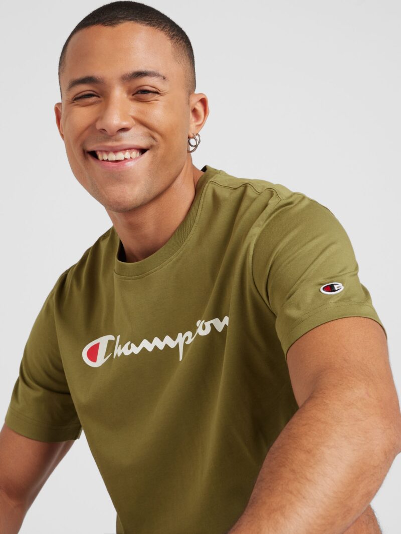 Champion Authentic Athletic Apparel Tricou  oliv / roșu / alb