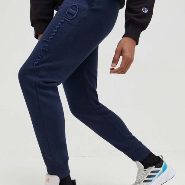 Champion pantaloni de trening culoarea albastru marin