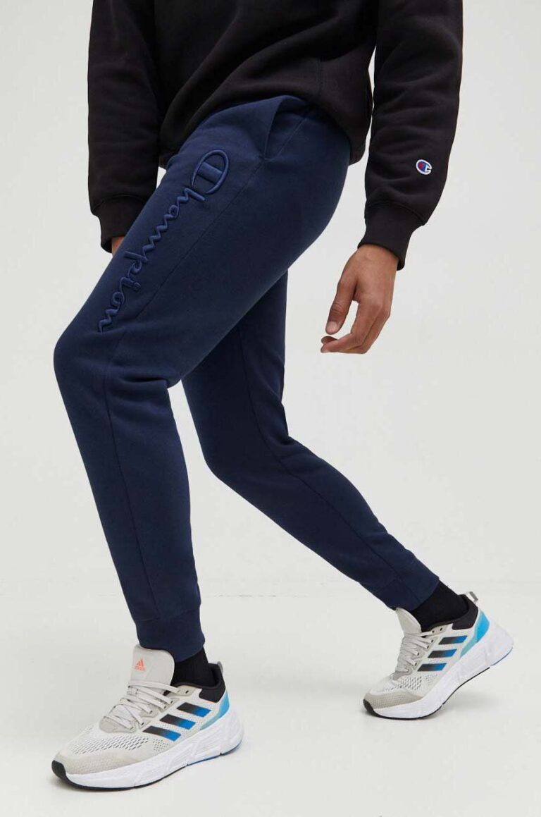 Champion pantaloni de trening culoarea albastru marin