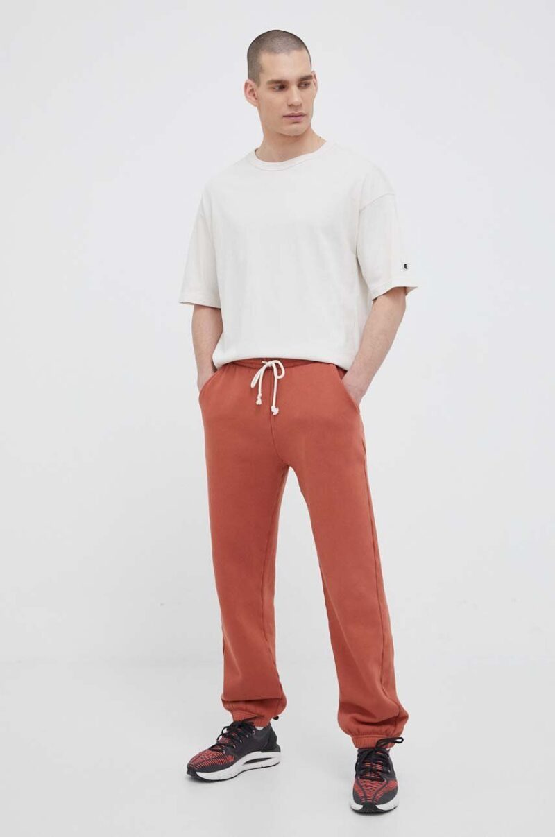 Champion pantaloni de trening culoarea maro