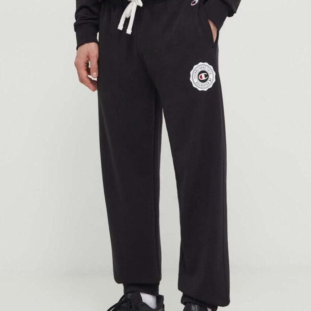 Champion pantaloni de trening culoarea negru