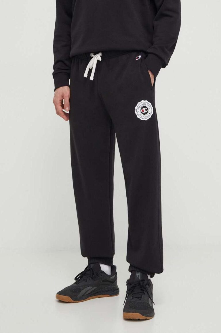 Champion pantaloni de trening culoarea negru