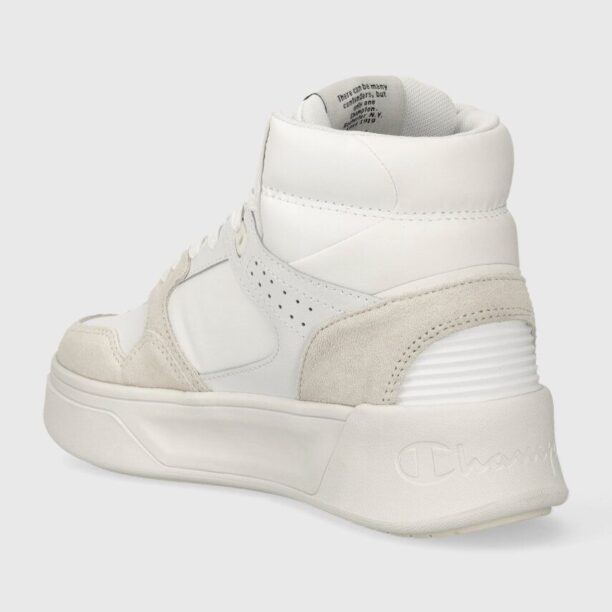 Champion sneakers din piele Z80 HI PLATFORM SL Mid culoarea alb preţ