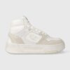 Champion sneakers din piele Z80 HI PLATFORM SL Mid culoarea alb