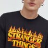 Champion tricou din bumbac Xstranger Things culoarea negru