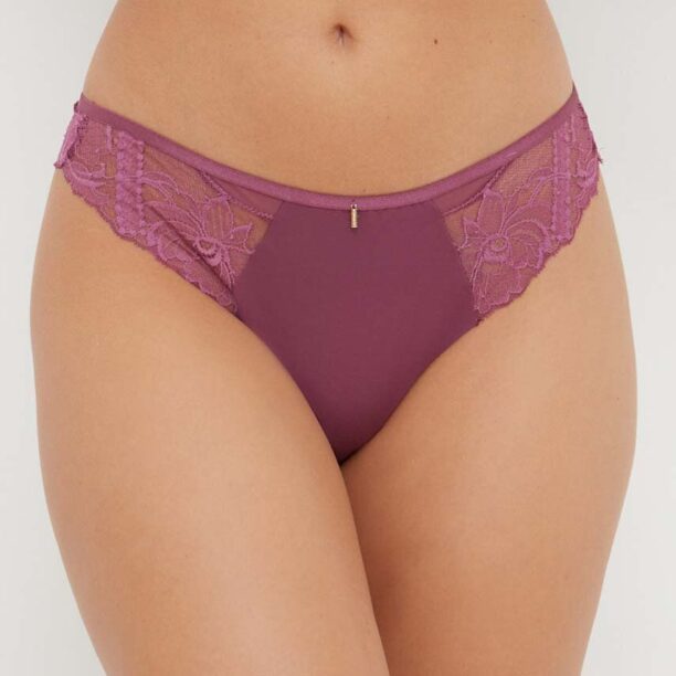 Chantelle chiloti brazilieni culoarea violet