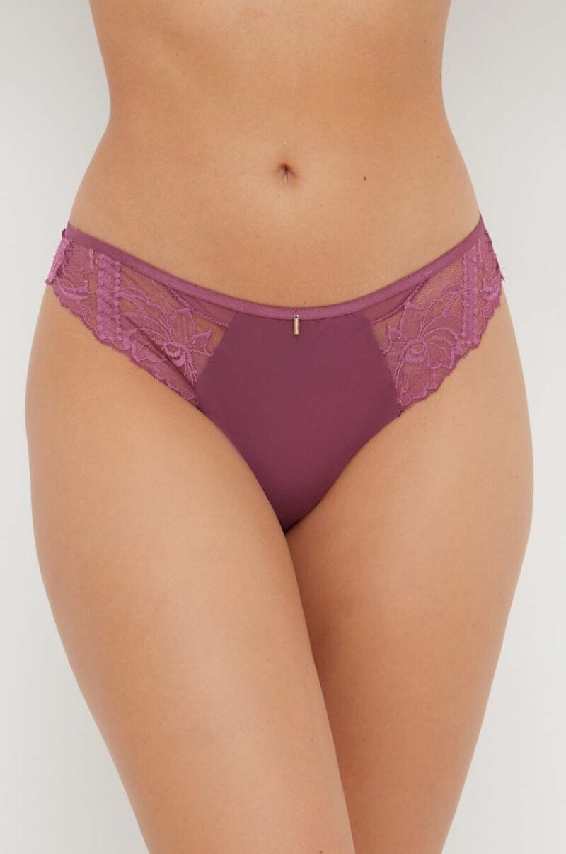 Chantelle chiloti brazilieni culoarea violet