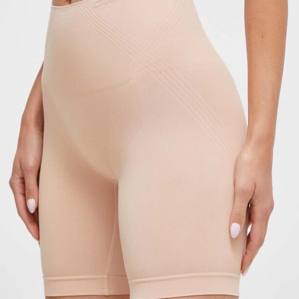 Chantelle pantaloni scurti modelatori SOFT STRETCH culoarea bej