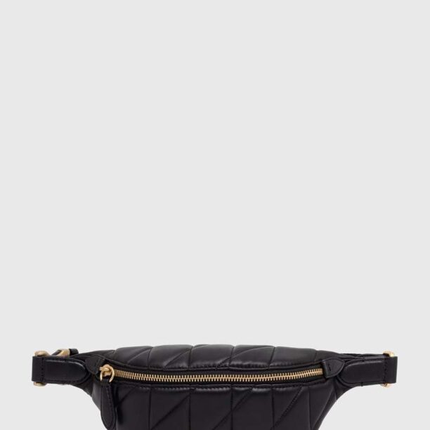 Coach borseta de piele culoarea negru