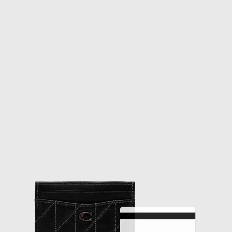 Coach carcasa din piele Essential Card Case culoarea negru preţ