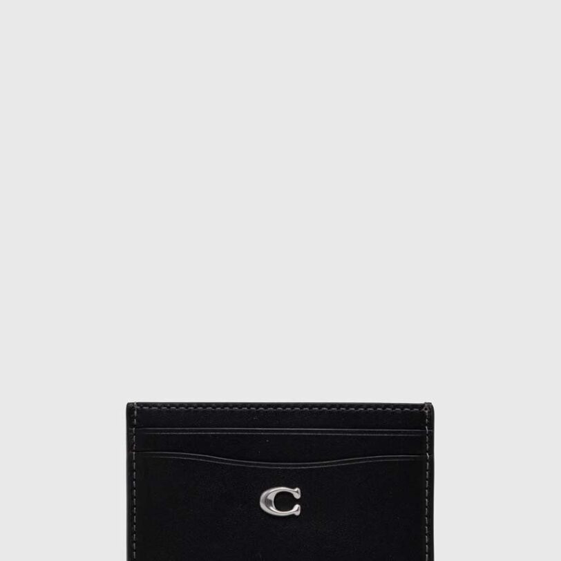 Coach carcasa din piele Essential Card Case culoarea negru